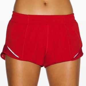 lulemon hotty hot red size 2 2.5"